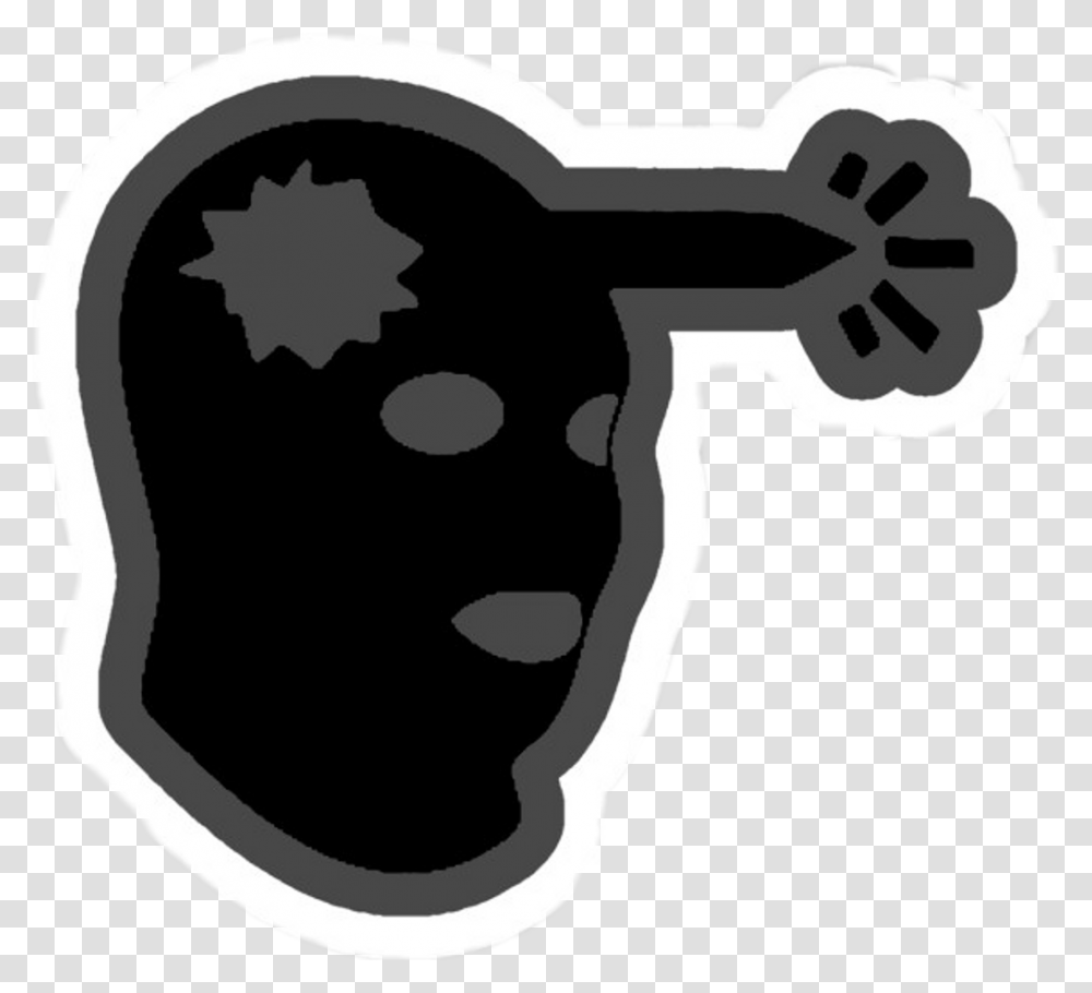 Logo Headshot Cs Go Download Counter Strike Headshot, Stencil, Hand, Face, Ninja Transparent Png