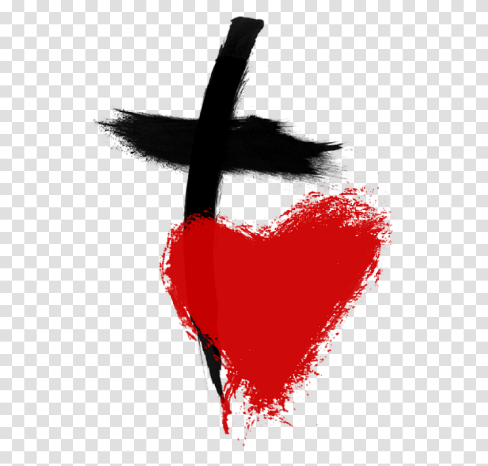 Logo Heartcrosstransparent Riverchase Church Of Christ Heart With Cross, Red Wine, Alcohol, Beverage, Drink Transparent Png