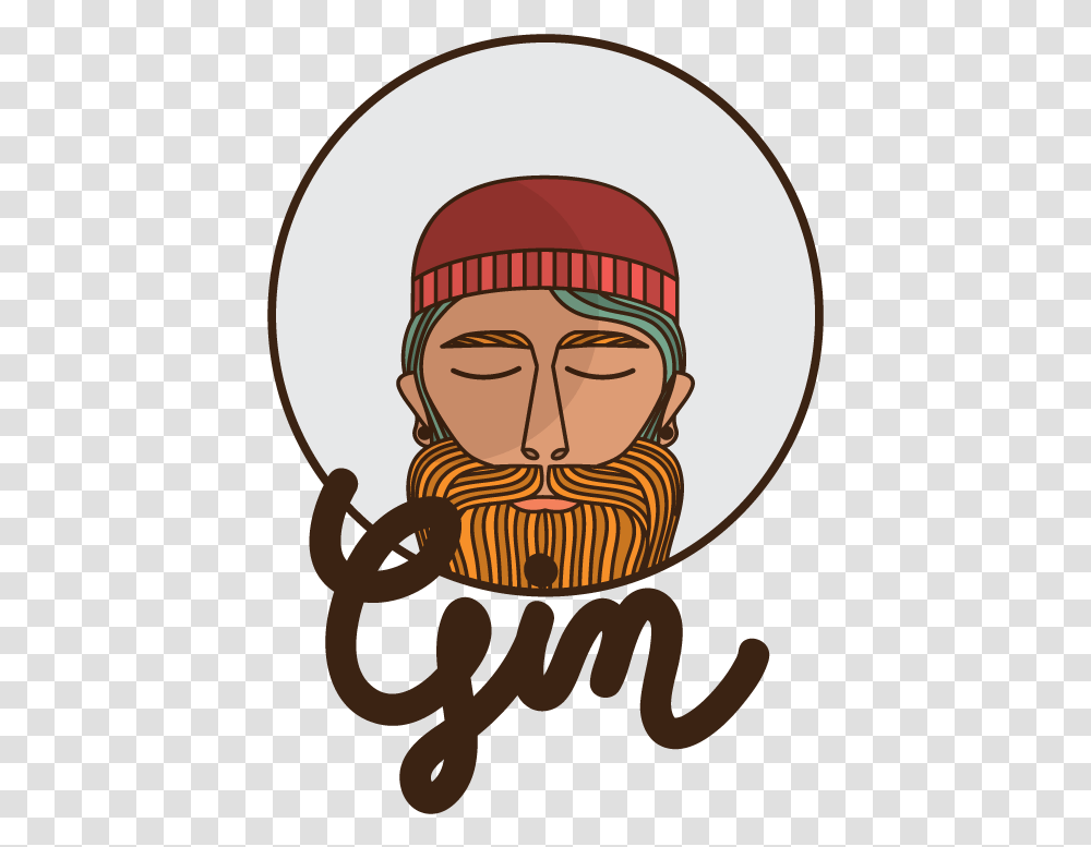 Logo Hipster Giinger Ginger Beard, Face, Symbol, Trademark, Poster Transparent Png