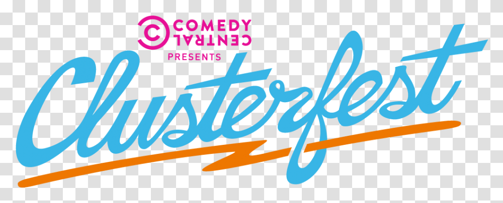 Logo Horiz Color Comedy Central Clusterfest Logo, Alphabet, Label, Handwriting Transparent Png