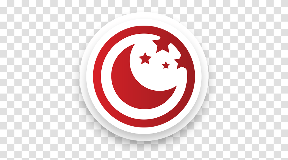 Logo Icon Proposal For Red Moon App Circle, Symbol, Star Symbol, Trademark, Leaf Transparent Png