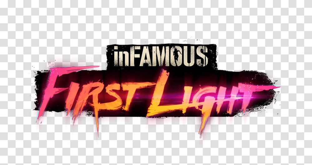 Logo Infamous First Light, Text, Alphabet, Neon, Flare Transparent Png