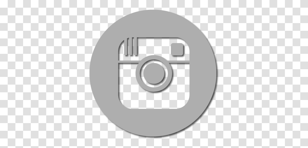 Logo Instagram Blanco 1 Image Instagram Logo Dark Grey, Electronics, Camera, Disk, Symbol Transparent Png