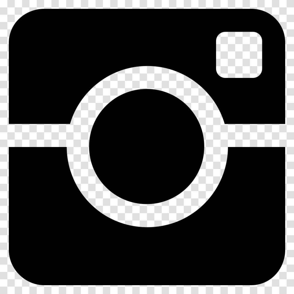 Logo Instagram Nero, Stencil, Electronics, Trademark Transparent Png