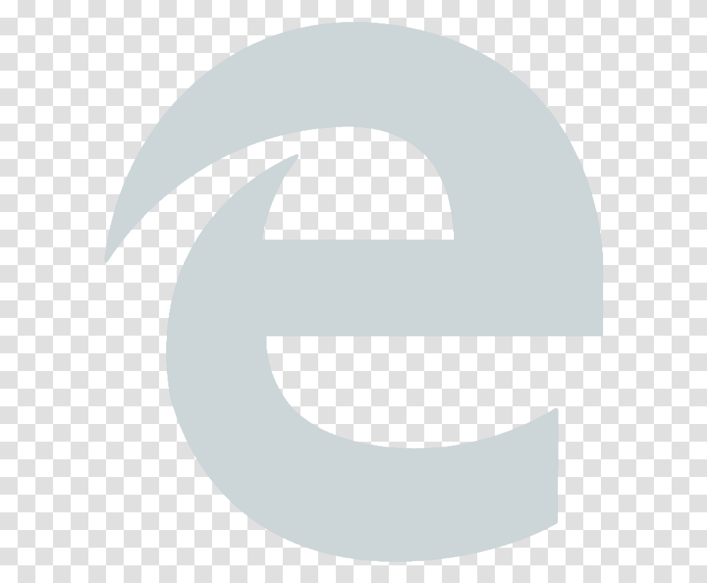 Logo Internet Blanc Microsoft Edge White Icon, Alphabet, Trademark Transparent Png