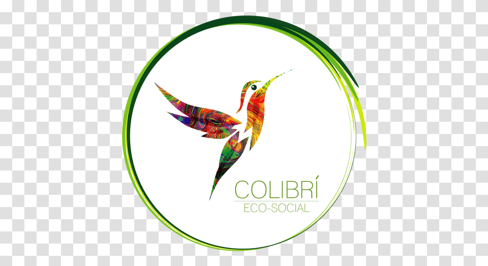 Logo Iso Colectivo Eco Social Colibri Eco Social, Bird, Animal, Symbol, Trademark Transparent Png