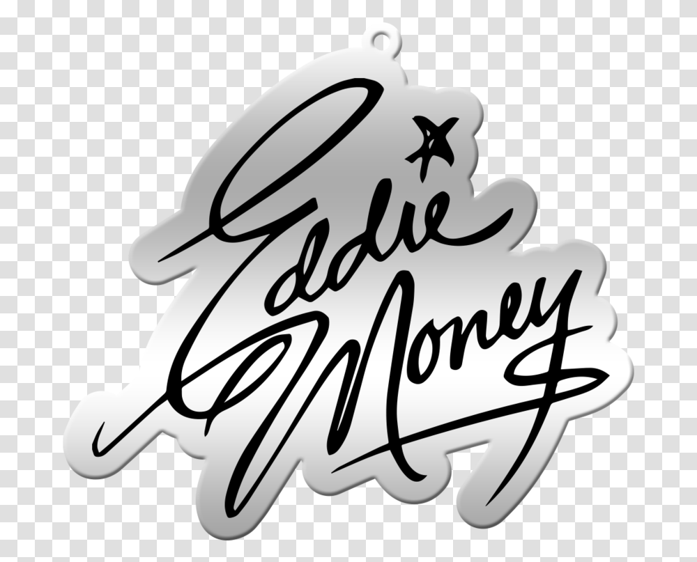 Logo Keychain Eddie Money Brand New Day, Text, Handwriting, Calligraphy, Label Transparent Png