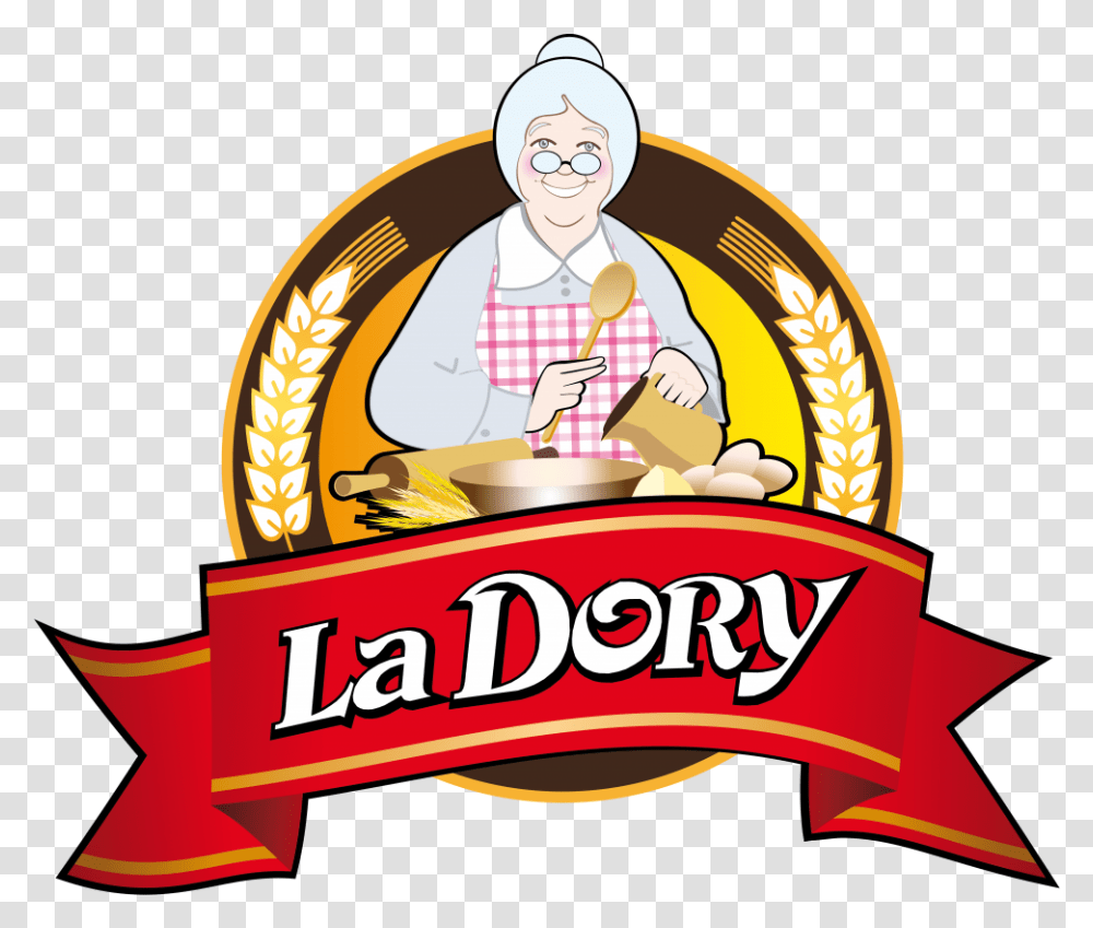 Logo La Dory La Dory Logo, Person, Meal, Food, Symbol Transparent Png