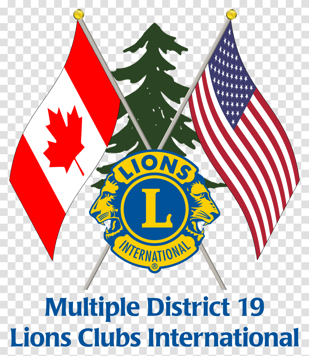 Logo Lions Club Vision And Hearing, Flag, Trademark, American Flag Transparent Png