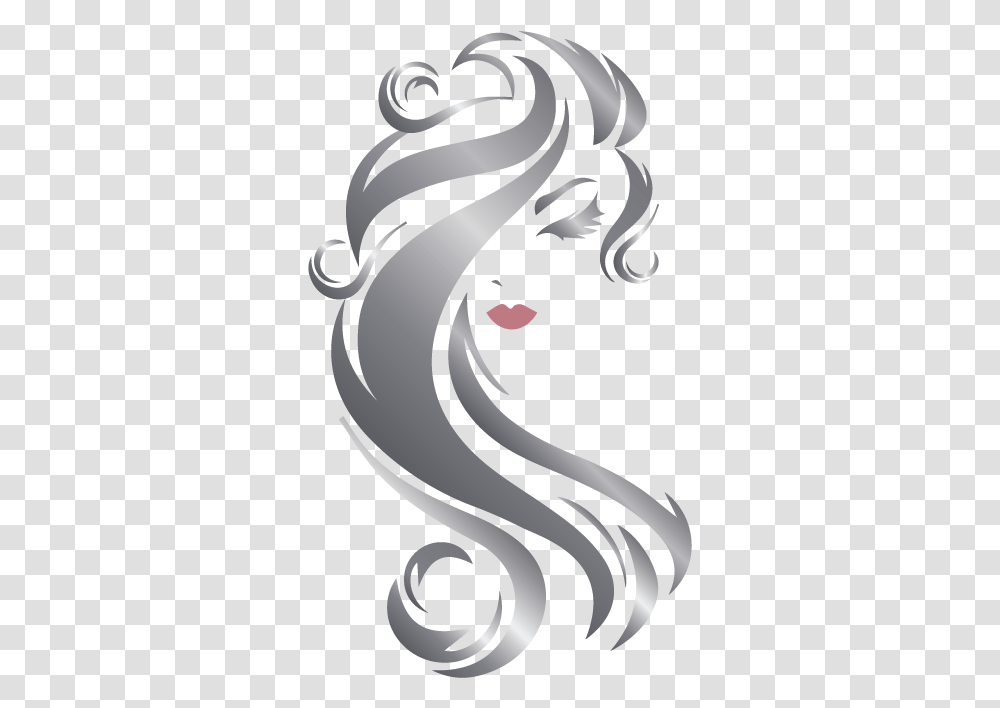 Logo Maker Salon Hair Logo, Graphics, Art, Mammal, Animal Transparent Png