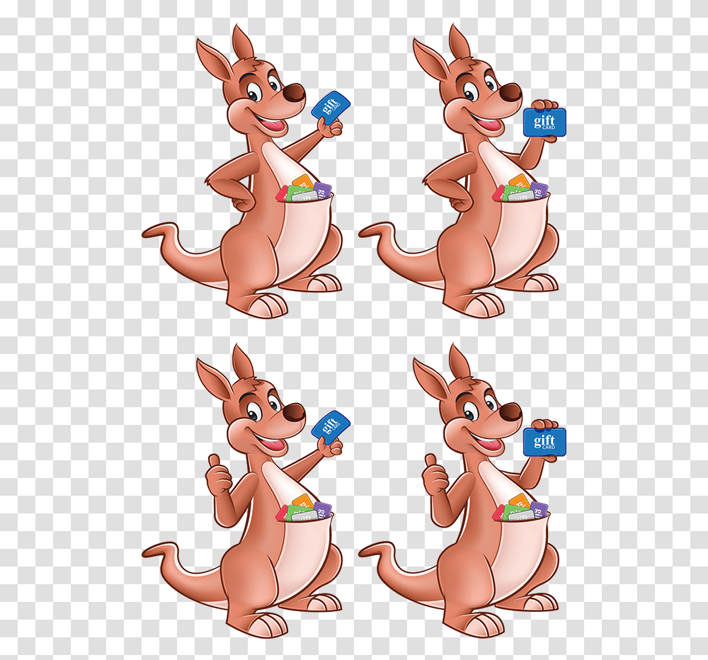 Logo Mascot Card Kangaroo Animal Figure, Mammal, Performer, Graphics, Art Transparent Png