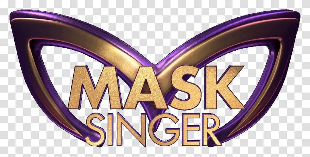 Logo Mask Singer Masked Singer Mask Logo, Purple, Text, Light, Symbol Transparent Png
