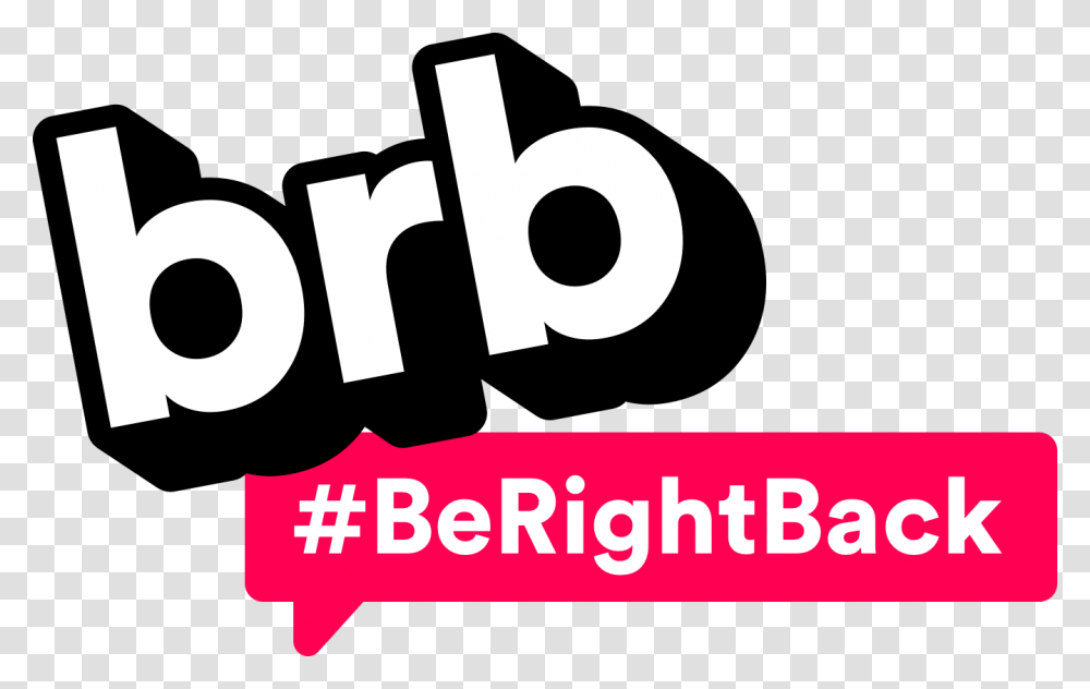 Logo Master Brb Be Right Back, Alphabet, Word, Face Transparent Png