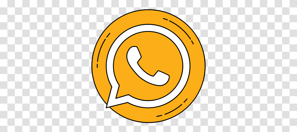 Logo Media Network Orange Social Whatsapp Icon Fraternal Order Of Police, Text, Banana, Fruit, Plant Transparent Png
