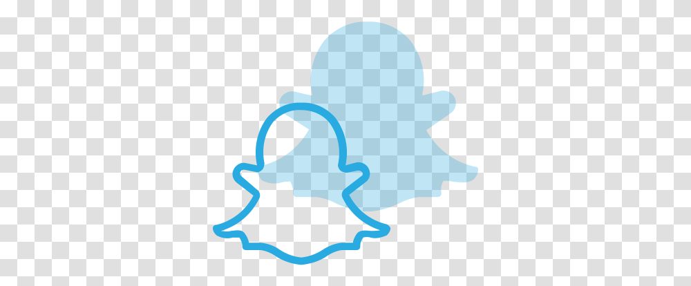 Logo Media Snapchat Social Icon Snapchat Logo Blue, Silhouette, Person, Human, Stencil Transparent Png