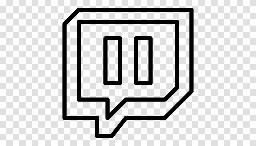 Logo Media Social Twitch Icon, Gray, World Of Warcraft Transparent Png