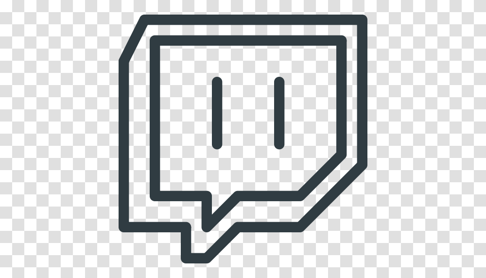 Logo Media Social Twitch Icon, Mailbox, Letterbox, Number Transparent Png