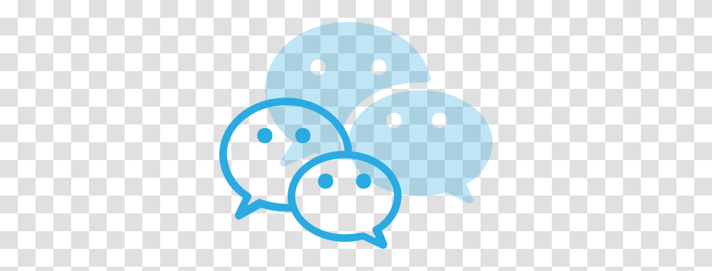 Logo Media Social Wechat Icon Wechat Logo Blue, Giant Panda, Bear, Wildlife, Mammal Transparent Png
