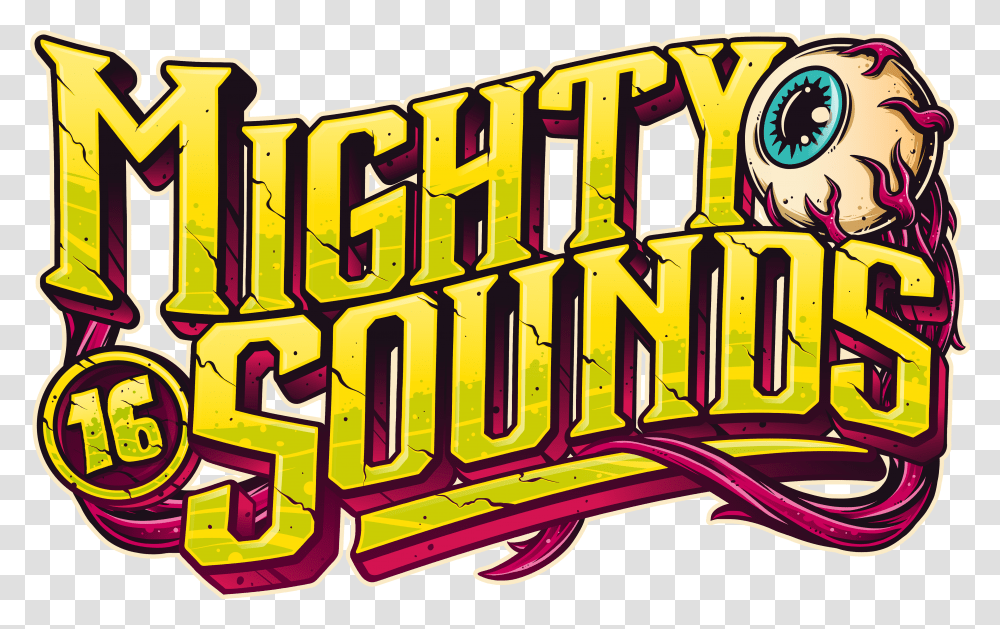 Logo Mighty Sounds, Arcade Game Machine, Theme Park, Amusement Park, Leisure Activities Transparent Png