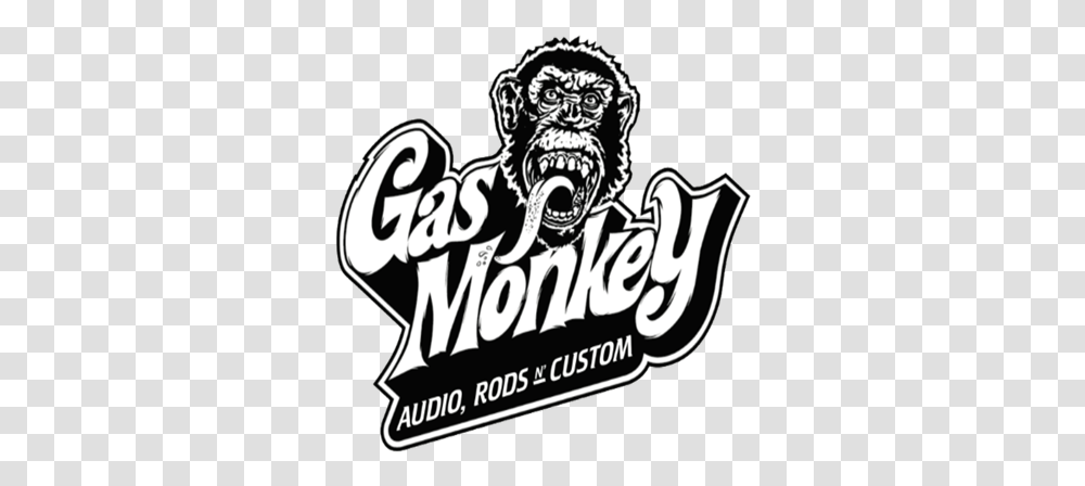 Logo Monkey 3 Image Gas Monkeys Logo, Symbol, Statue, Sculpture, Art Transparent Png