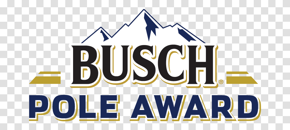 Logo Mountains Nascar Blue Busch Pole Busch Beer Pole Award Logo, Text, Word, Alphabet, Meal Transparent Png