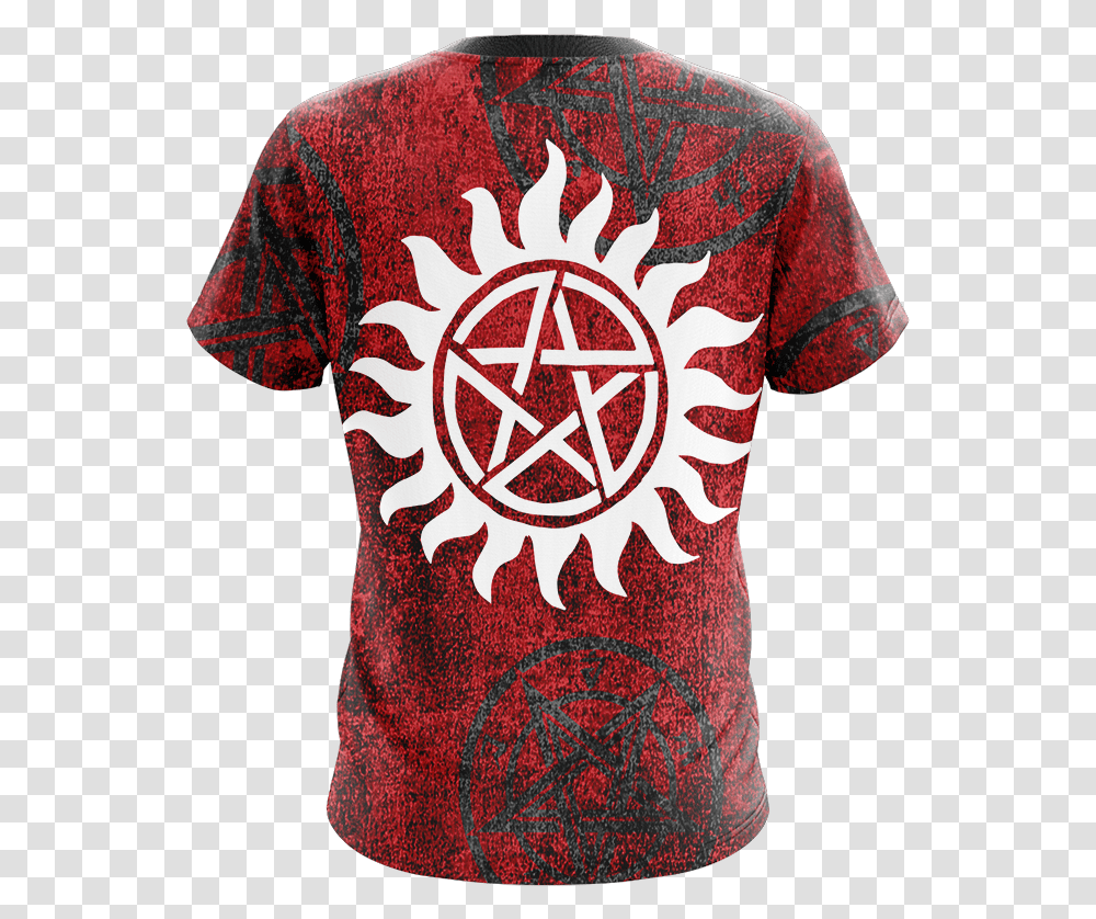 Logo New Style Unisex 3d T Anti Possession Supernatural Demon Symbols, Clothing, Apparel, T-Shirt, Dye Transparent Png
