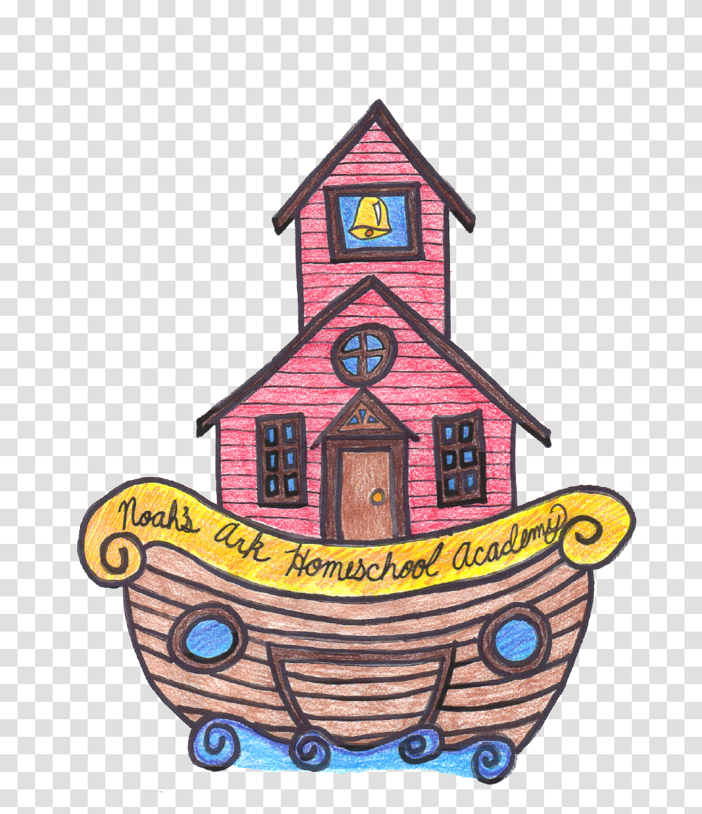 Logo Noahs Ark Homeschool Academy, Tower, Architecture, Building, Clock Tower Transparent Png
