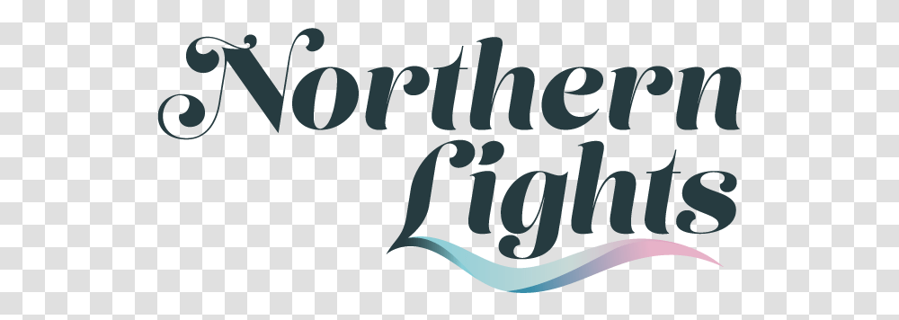 Logo Northern Lights Calligraphy Clipart Full Poster, Text, Word, Alphabet, Label Transparent Png