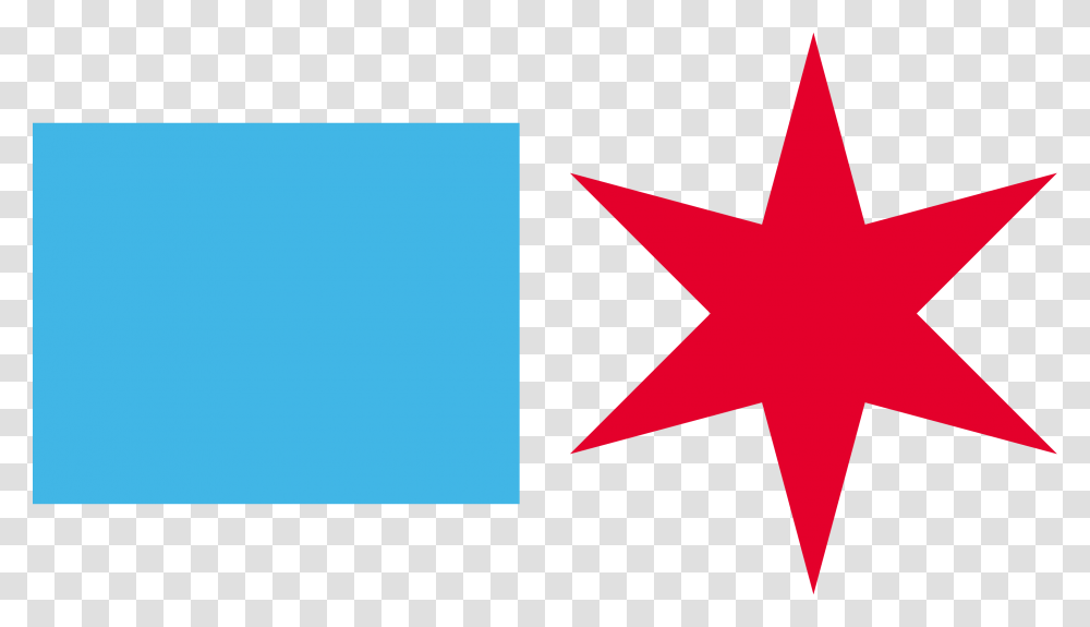 Logo Of The City Of Chicago Red Chicago Star, Star Symbol, Cross Transparent Png