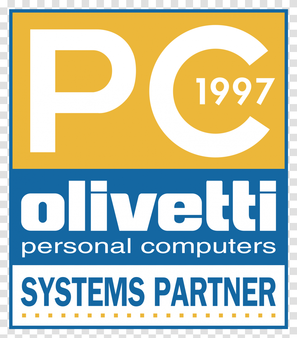 Logo Olivetti Personal Computer, Advertisement, Poster, Flyer Transparent Png