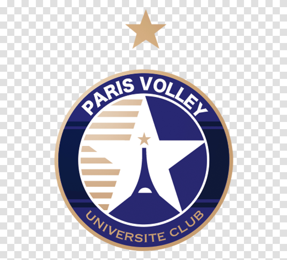 Logo Paris Volley Paris Volley, Trademark, Star Symbol, Badge Transparent Png