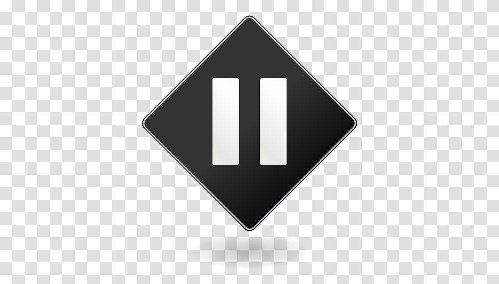 Logo Pause Stop Tape Wait Icon Arrow Play, Symbol, Road Sign, Stopsign Transparent Png