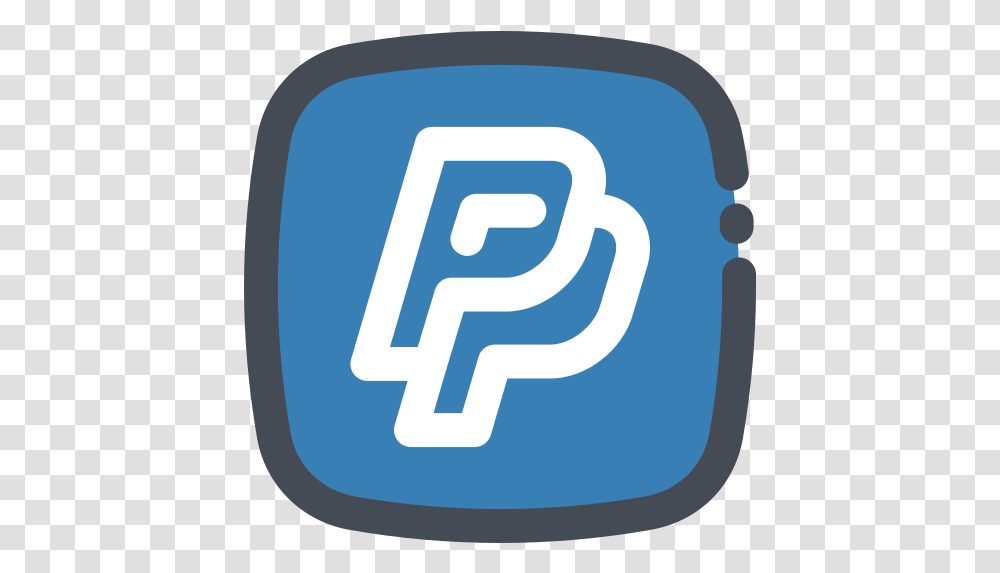 Logo Paypal Free Icon Of Social Media Emblem, Text, Symbol, Word, Label Transparent Png