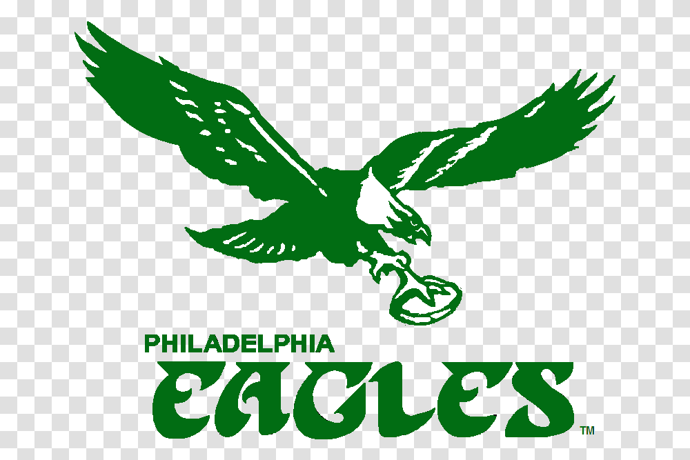 Logo Philadelphia Eagles 1973 Old Philadelphia Eagles Logo, Bird, Animal, Poster, Advertisement Transparent Png