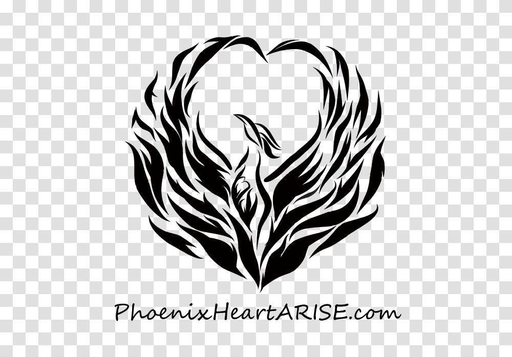 Logo Phoenix Heart In Heart Image Background, Apparel, Person, Human Transparent Png