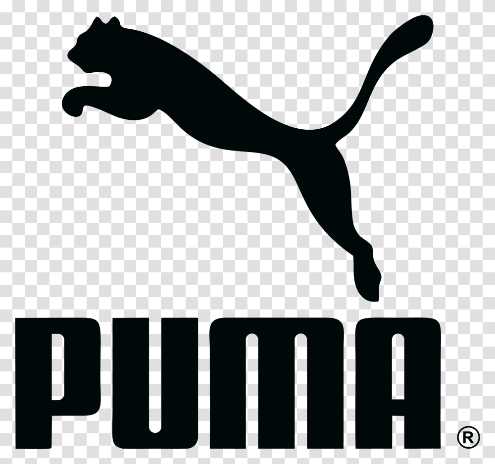 Logo Puma Brand Nike Symbol Background Puma Logo, Silhouette, Bird, Animal, Trademark Transparent Png