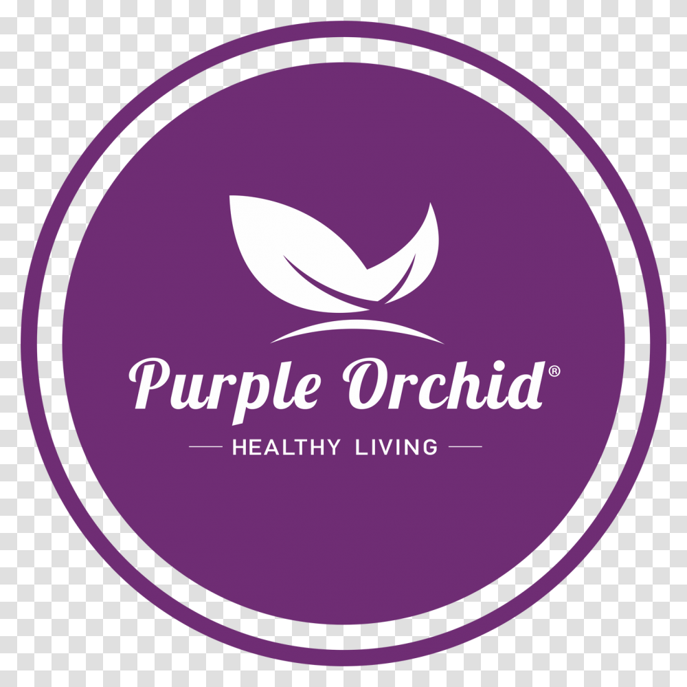 Logo Purple Orchid, Label, Trademark Transparent Png