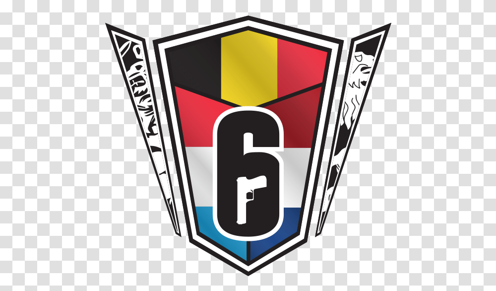 Logo Rainbow Six Siege Benelux, Number, Security Transparent Png