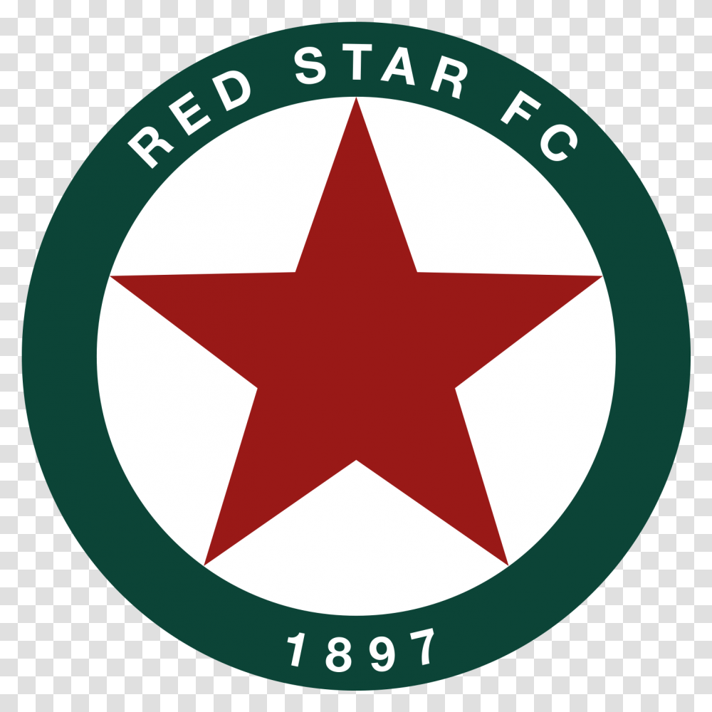 Logo Red Star Fc 93, Symbol, Star Symbol, Trademark Transparent Png