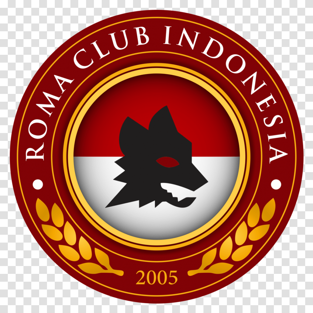 Logo Roma Club Indonesia Logo Roma Club Indonesia, Symbol, Trademark, Emblem, Cat Transparent Png