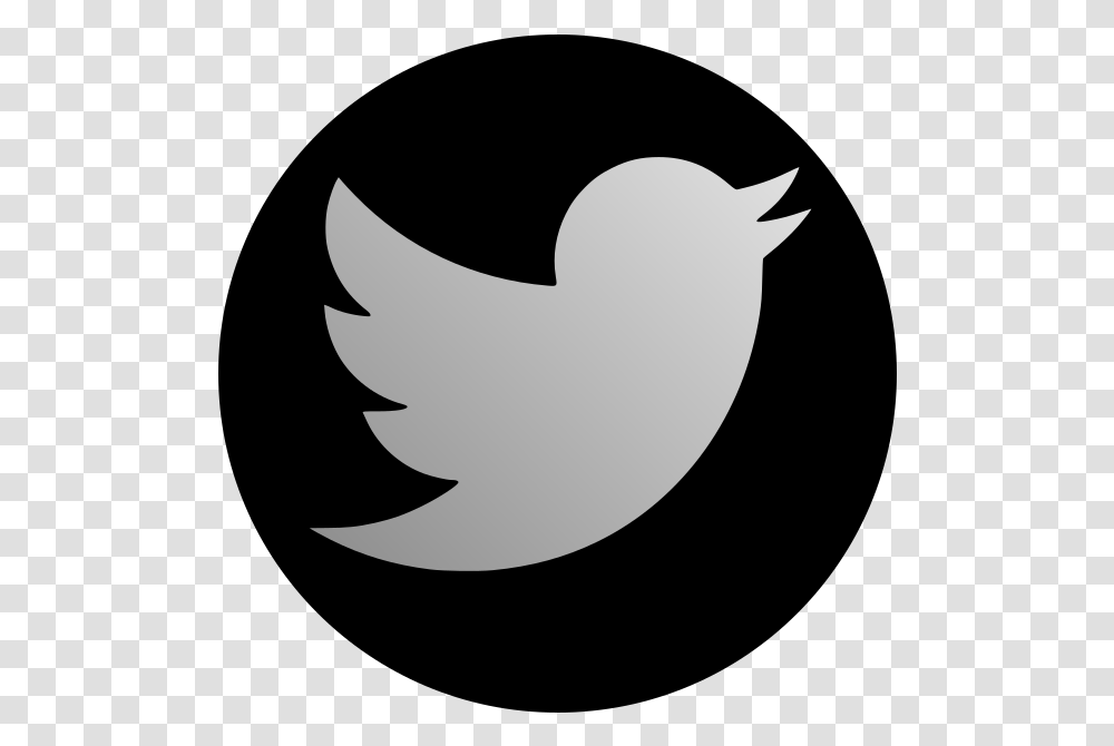 Logo Round Icon Background Twitter, Silhouette, Bird, Animal, Shark Transparent Png