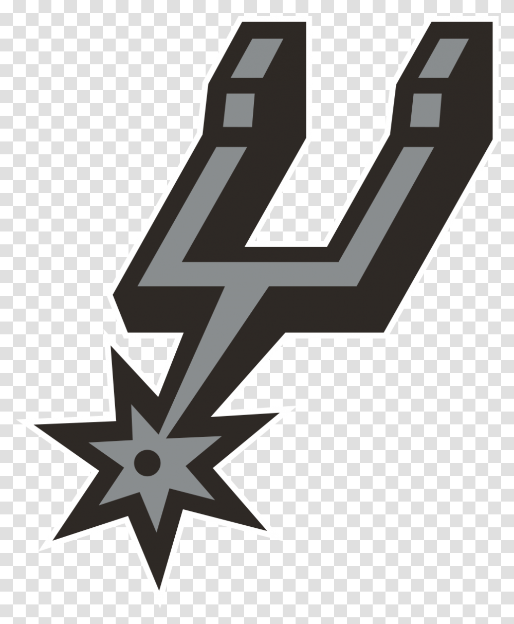 Logo San Antonio Spurs, Number, Cross Transparent Png
