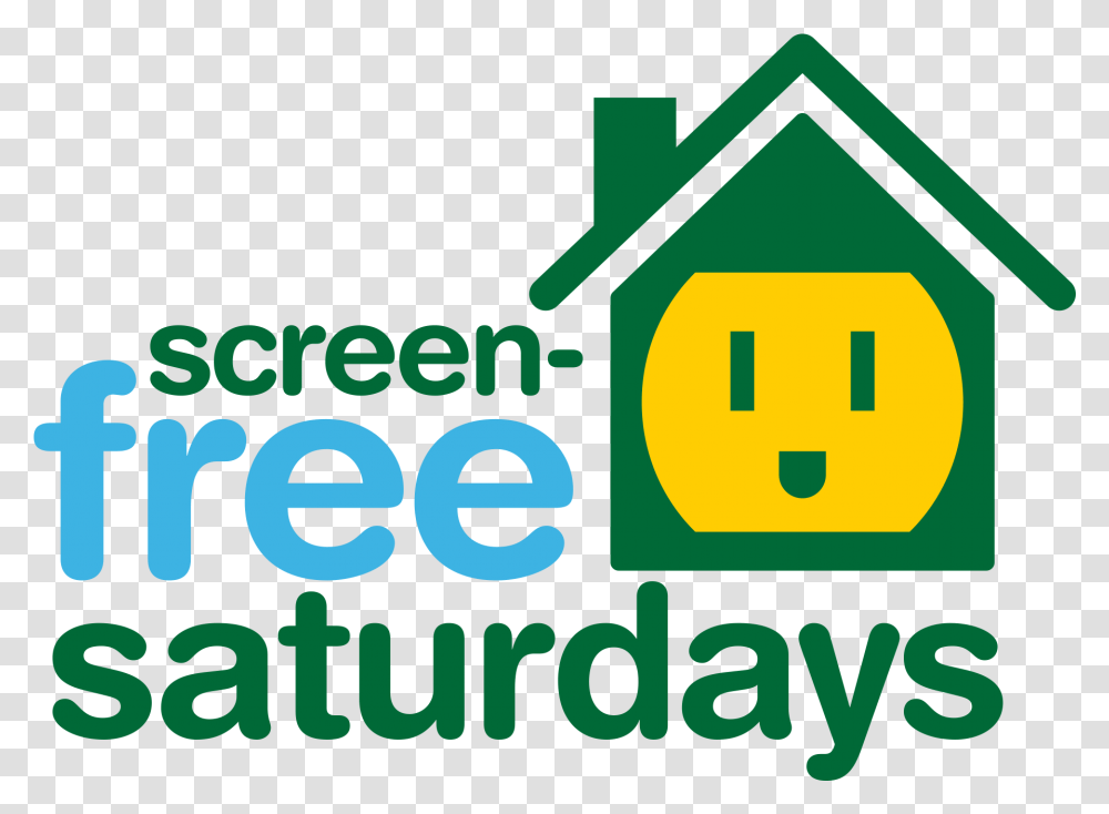 Logo Screen Free Saturdays Screenfree Week Week, Text, Symbol, Urban, City Transparent Png