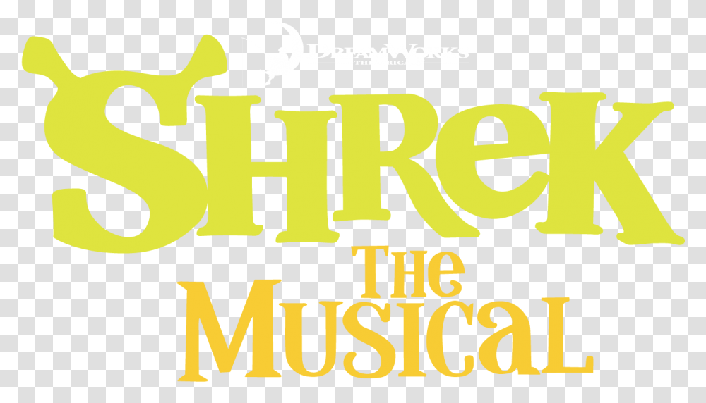 Logo Shrek The Musical London, Text, Label, Alphabet, Number Transparent Png