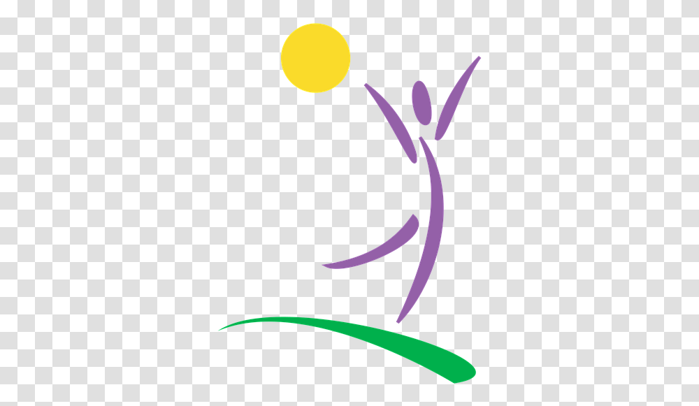 Logo Sign Human Sun Rise Nature Yoga Template Circle, Plant, Anther, Flower Transparent Png