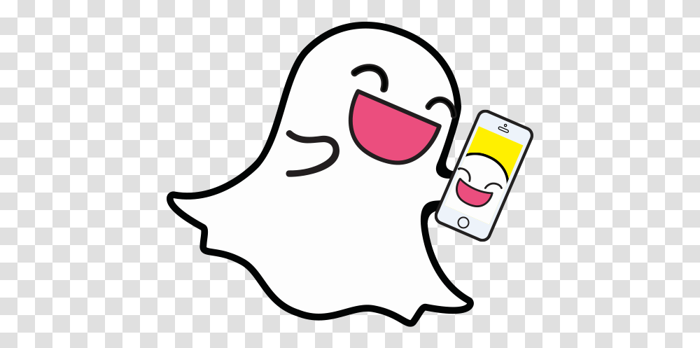 Logo Snapchat Ghost, Mobile Phone, Electronics, Cell Phone Transparent Png