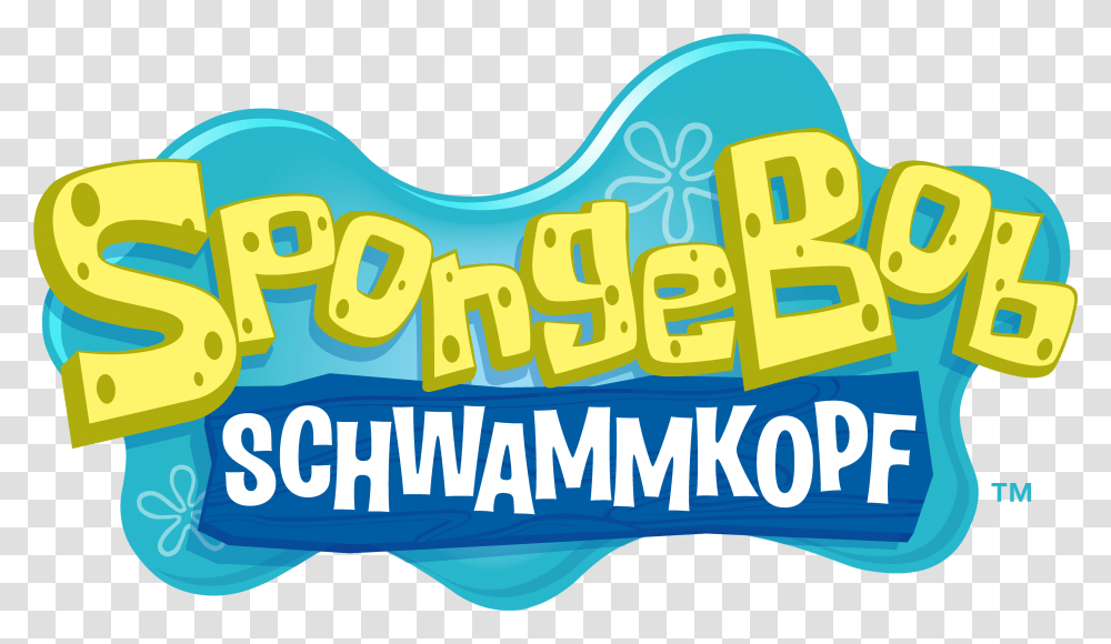 Logo Spongebob Name In German, Word, Amusement Park, Theme Park Transparent Png