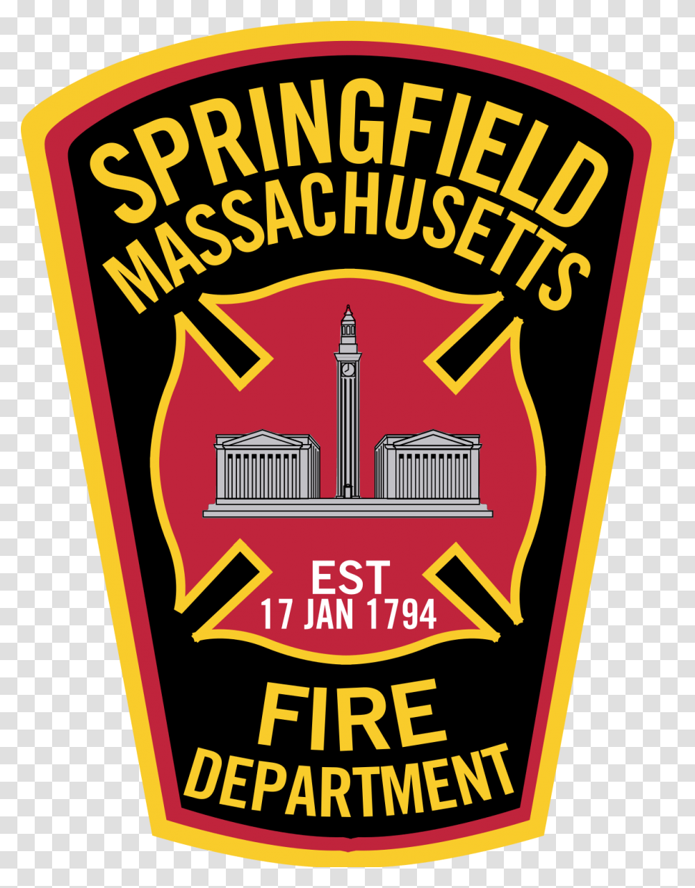 Logo Springfield Fire Department, Trademark, Badge Transparent Png