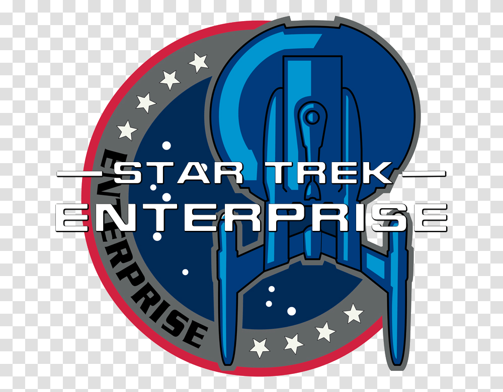Logo Star Trek Enterprise Image Star Trek Enterprise Logo, Text, Symbol, Label, Graphics Transparent Png