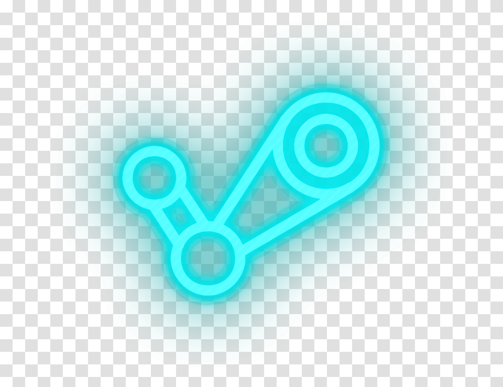 Logo Steam Neon Sign Dot, Light, Tape, Ear, Spiral Transparent Png